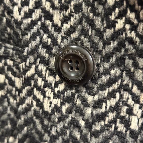 Burberry Prorsum / London Line Tweed Herringbone Peacoat / Double Breasted - Picture 4 of 17